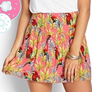 Forever 21 Pink Wide Leg Pleated Flounce Shorts